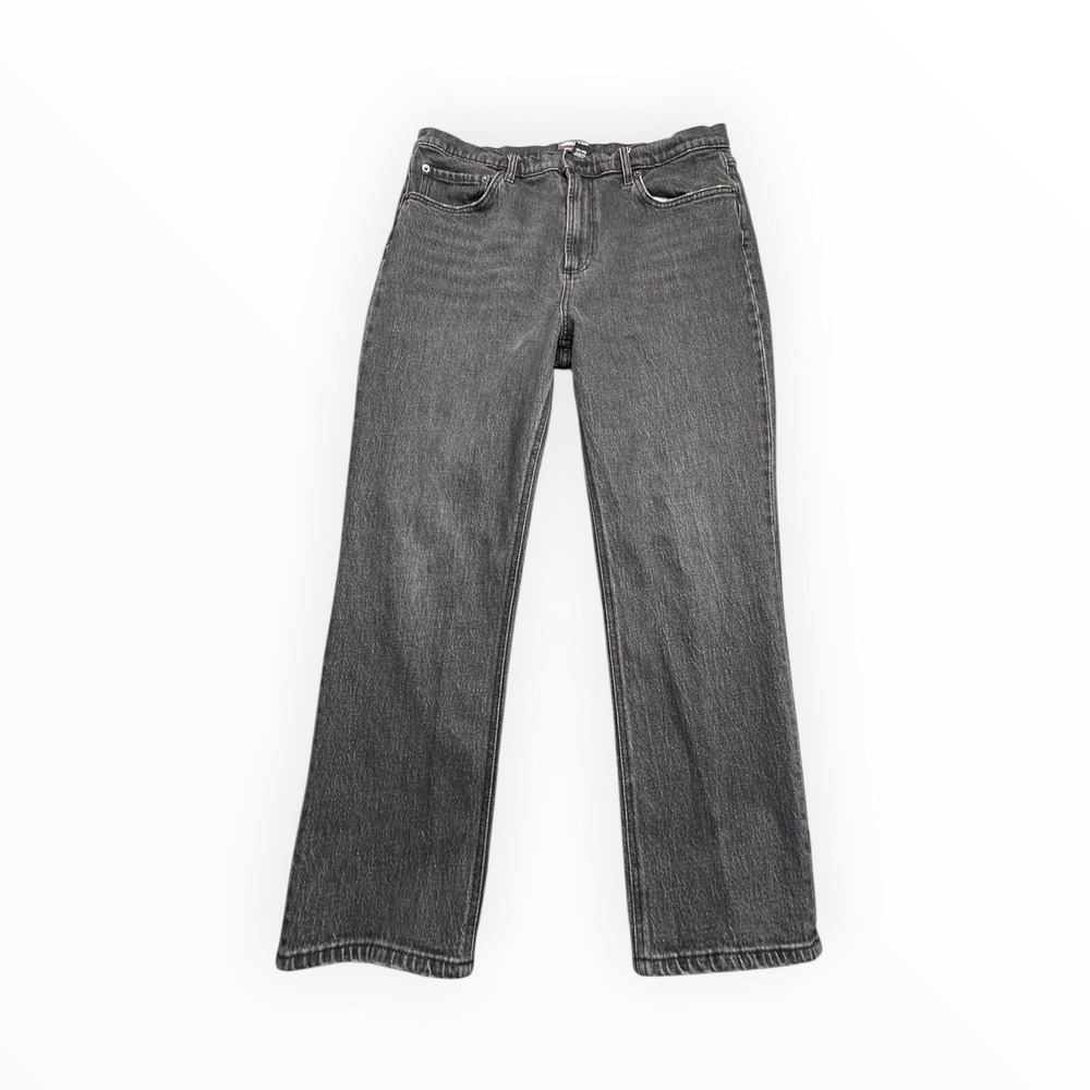 Kirkland Signature Jeans Womens 14 Black High‎ Rise Straight Fit 7771739 Denim
